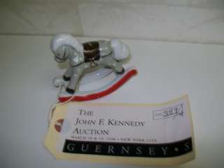 JFK Guernsey Auction JACKIE KENNEDY Caroline JOHN JR Toys HORSE Pony 