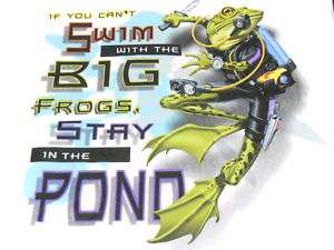 shirt Scuba Diving Amphibious Outfitters Big Frog  