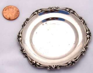 ANTIQUE~NUT CUP/BOWL PIN DISH tray BUTTER PAT~STERLING SILVER  