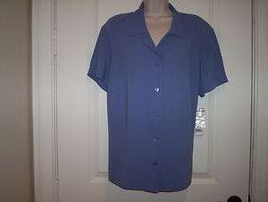 NEW BLUE(PERIWINKLE) OR GREEN BUTTON DOWN SHIRT Sz. 1X OR 2X BY 