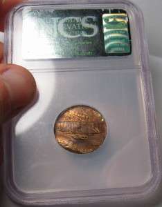 1963 Jefferson Nickel Mint Error Struck on Cent Planchet NCS 