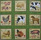 Buttercup Farm Fabric Card making squares 12 x 44 33 