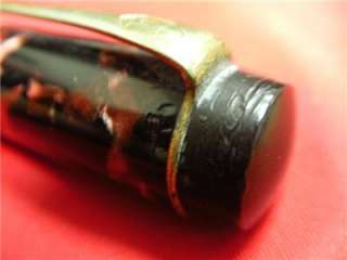 Vintage Mentmore Auto Flow Red and Black Pearl Celluloid Fountain Pen