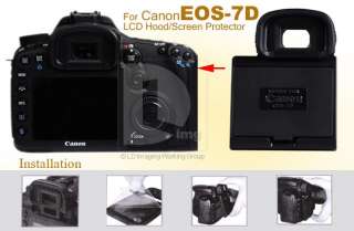LCD Screen Hood Pop up Protector for Canon EOS 7D O3Q  