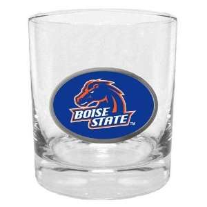 Boise State Broncos NCAA Team Logo Double Rocks Glass  