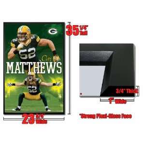  Framed Green Bay Packers Clay Mathews Poster 5374