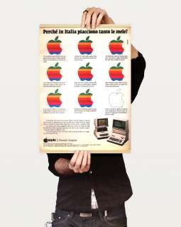 Pubblicità Poster APPLE ITALIA Mac   da COLLEZIONE  