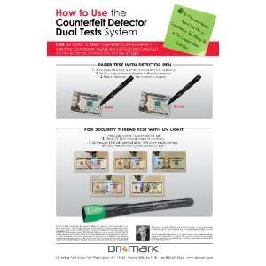  Drimark Dual Test UV Counterfeit Detector (351UVB) Office 