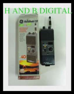 Original GE 40 Channel Handheld CB Transceiver 3 5979  