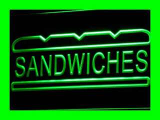 Insegna luminosa neon sandwich sandwiches chiosco pub  
