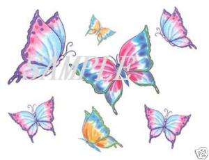 12 EDIBLE BUTTERFLY CUPCAKE ICING CAKE TOPPER IMAGES  