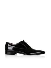 Black Patent Leather Lace Up Shoe by D&G   Black   Buy Shoes Online at 