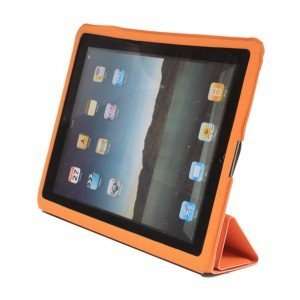   Slim Wake up / Sleep full cover smart cover case for iPad 2   orange