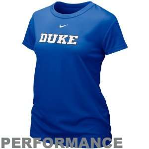  Nike Duke Blue Devils Ladies Team Logo Performance T shirt 
