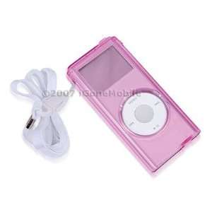  (3Kit) Pink Crystal Case+Car+Wall Charger For Apple iPod 