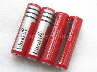 4x 18650 3000mAh Rechargeable Battery + Dual Charger  