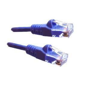  Purple Ethernet Network, Patch Cable, Molded Snagless Boot, 1 feet 