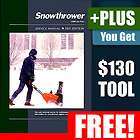 Snowblower Snow Blower Service Manual 1990 & Prior