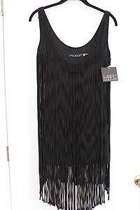 ANDREW MARC ~ New York LONG FRINGE Dress SHORT 6 $160  