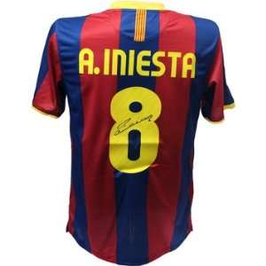  Andres Iniesta Autographed Barcelona Shirt (Icons Auth 