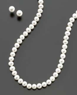  Necklace and Earrings Set, Cultured Freshwater Pearl   Necklaces 