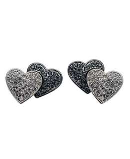 GUESS Earrings, Double Heart Stud Earrings   Fashion Jewelry   Jewelry 