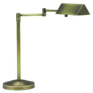    AB Pinnacle Collection Portable Halogen Table Lamp, Antique Brass