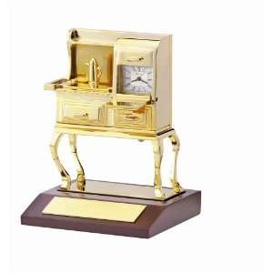 Bulova Antique Stove Miniature Collection Clock B0422 