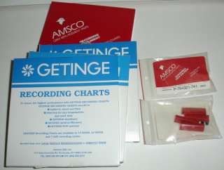 Getinge recording charts (P/N 61301623365) and Amsco (P 56396 503) 100 