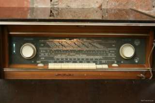 Vintage English 1960s Arkansas Deluxe Blaupunkt Gramophone Cabinet 