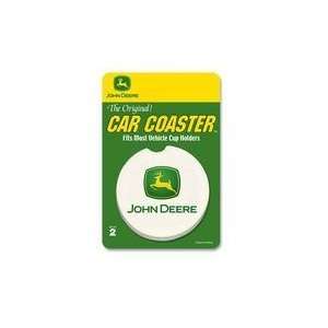 John Deere Logo Auto Car Coasters Cup Holder Absorbent Coasters Two 