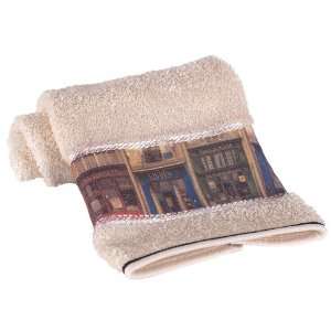  Bacova Guild Street Scenes Hand Towel: Home & Kitchen