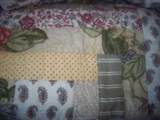 Pottery Barn~BLOOMIE PATCHWORK QUILT~KING CAL.KING~BEAUTIFUL HARD TO 