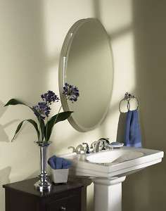 Oval Mirror Metal Bathroom Cabinet #8191  