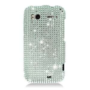 For HTC SENSATION 4G FULL DIAMOND CASE Silver Bling Mobile Phone Cover 