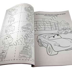 Disney Cars Lightning McQueen Gigante Spanish Activity & Coloring Book