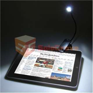 Black eBook Book Reader LED Light clip for Kindle ipad  