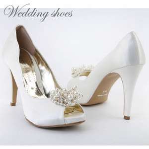 Wedding Shoes Bridal Heel Shoes Women High Heel Dress Prom Party Shoes 