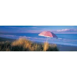  Beach Umbrella on the Beach, Saunton, North Devon, England 