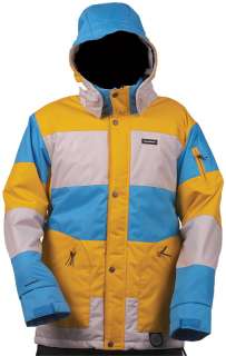   Blend Puffy Snowboard Jacket BLAST Yellow Mens Large 2009  