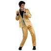 Mens Elvis Gold Satin Suit Deluxe Costume Mens 