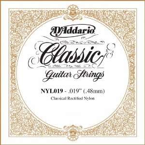   Nylon Classical Guitar Single String ,.019 Musical Instruments