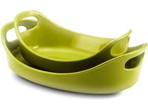 Rachael Ray Green Bubble & Brown Baker Set 5103 051153510304  