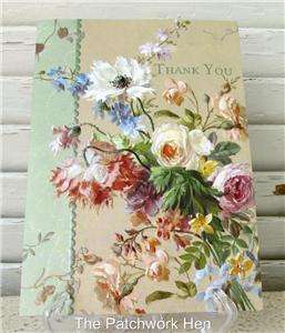 Carol Wilson Hostess Thank You Card Floral Bouquet 095372615723  