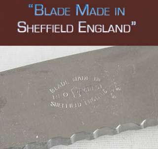 Vintage Sheffield England HORN Carving Set~Knife~Fork  