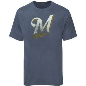  Majestic Milwaukee Brewers Blue Big Time Play T shirt 