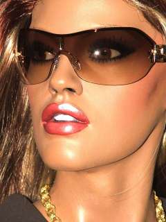 BOUCHERON Gold & Brown Sunglasses Mod 80/S PDW New $675  