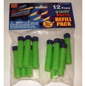   refill 12 pack green (fits Buzzbee Nerf Lanard blasters) Toys & Games