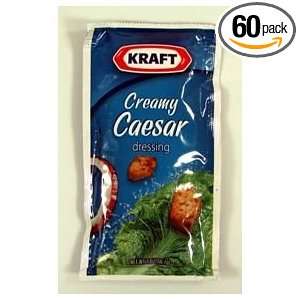 Kraft Creamy Caesar Dressing, 2 Ounce Pouches (Pack of 60):  