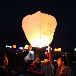 LARGE Lanterns 8 COLOR Chinese paper sky candle wed flying Party 